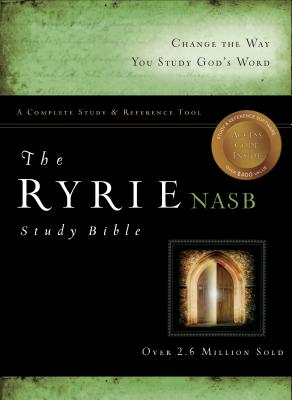 The Ryrie NAS Study Bible Genuine Leather Burgundy Red Letter Indexed (New American Standard 1995 Edition)