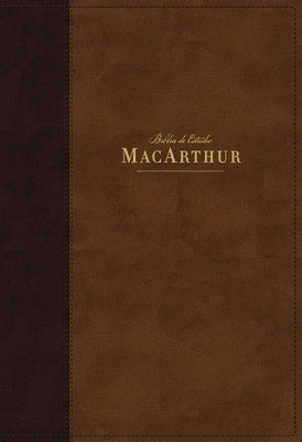 NBLA Biblia de Estudio MacArthur, Leathersoft, Caf, Interior a dos colores (Spanish Edition)