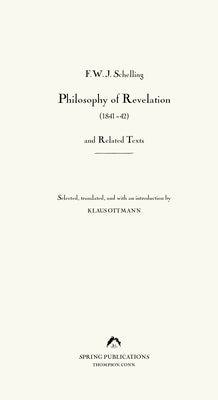 Philosophy of Revelation (184142) and Related Texts