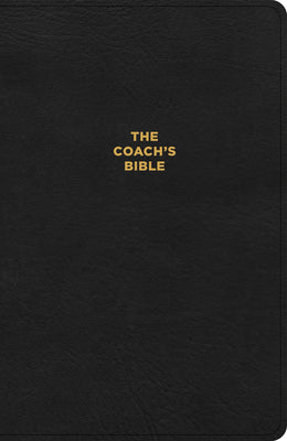 CSB Coach's Bible, Black Leathertouch: Devotional Bible for Coaches (Fca)