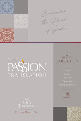 Old Testament 5 Book Collection (2020 edition): Deluxe Boxed Set (The Passion Translation)  includes Genesis, Isaiah, Psalms, Proverbs and Song of Songs