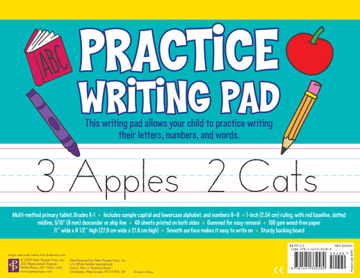 Practice Writing Pad - Primary tablet great for grades Kindergarten and up. (40 Sheets)