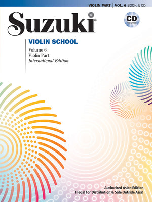Suzuki Violin School: Asian Edition, Book & CD (Suzuki Violin School, 6)