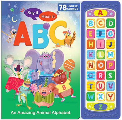 Say It Hear It ABC Animals - 26-Button Board Sound Book for Children and Preschoolers, Ages 2-5