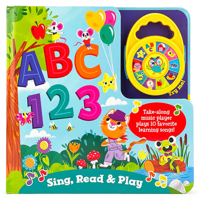 ABC 123 Sing, Read & Play - Children's Deluxe Music Player Toy and Board Book Set, Ages 1-5