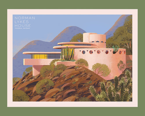 Frank Lloyd Wright Collection: Norman Lykes House: Officially Licensed Jigsaw Puzzle by Kim Smith